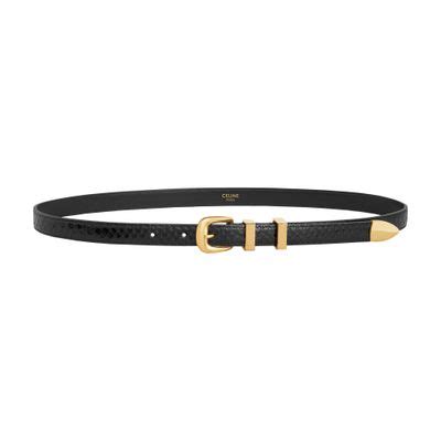 Women's Teen Triomphe belt in smooth calfskin .